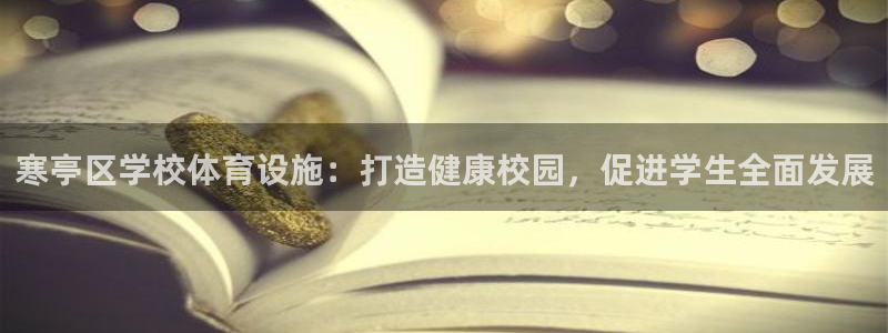 意昂体育3招商：寒亭区学校体育设施：打造健康校园，促